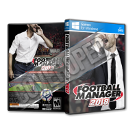 Football Manager 2018 Pc Game Cover Tasarımı (Dvd Cover)